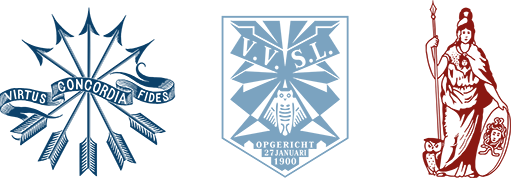 Wapens_van_het_LSC,_de_VVSL_en_Sociëteit_'Minerva'